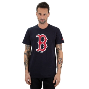 Camiseta New Era Boston Sox Logo Infill Negros | NKMSQ-5239