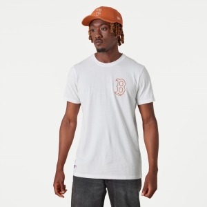 Camiseta New Era Boston Sox MLB League Essential Blancos | YKBIG-7598