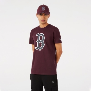 Camiseta New Era Boston Sox Team Logo Rojos | HUSVC-5120