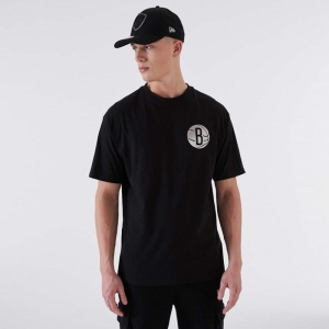 Camiseta New Era Brooklyn Nets NBA Negros | EXYGJ-7253
