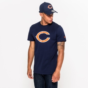 Camiseta New Era Chicago Bears Team Logo Azules | AIRNM-4382
