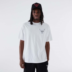 Camiseta New Era Chicago Bulls NBA Blancos | AWELZ-7519