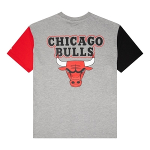 Camiseta New Era Chicago Bulls NBA Paris Games Grises | VXZOU-4573