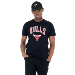 Camiseta New Era Chicago Bulls Negros | OAZRD-2786