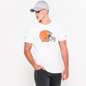 Camiseta New Era Cleveland Browns NFL Team Logo Blancos | EKANM-9563