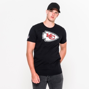 Camiseta New Era Kansas City Chiefs Team Logo Negros | ZXGDA-2916