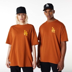 Camiseta New Era La Dodgers Essentials Oversized Naranjas | UXLCN-9624