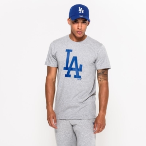 Camiseta New Era La Dodgers Grises | GSWBH-9823