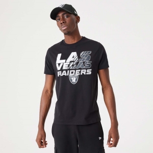 Camiseta New Era Las Vegas Raiders NFL Gradient Wordmark Negros | PAVUJ-9287