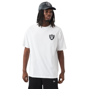 Camiseta New Era Las Vegas Raiders NFL Logo Oversized Blancos | PZMKU-1057