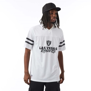 Camiseta New Era Las Vegas Raiders NFL Script Jersey Blancos | UHWSP-7601