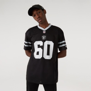 Camiseta New Era Las Vegas Raiders Oversized Jersey Negros | DIAWJ-4813