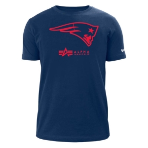 Camiseta New Era New Englans Patriots X Alpha Industries Azules | HLKRI-4719