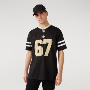 Camiseta New Era New Orleans Saints Oversized Jersey Negros | WHKUI-6871