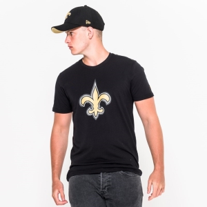 Camiseta New Era New Orleans Saints Team Logo Negros | FSJAC-0981