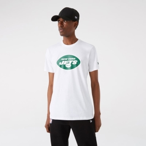 Camiseta New Era New York Jets NFL Team Logo Blancos | OHVWM-8507