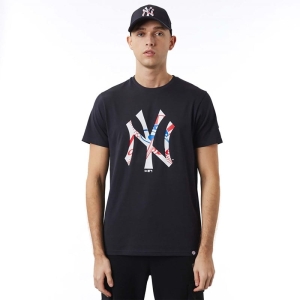 Camiseta New Era New York Yankees Double Logo Azules | IWBZS-3416