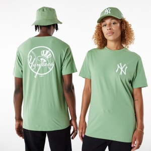 Camiseta New Era New York Yankees MLB League Essential Verdes | VLTBC-6802