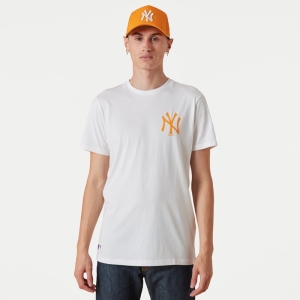 Camiseta New Era New York Yankees MLB League Essential Blancos | ZPXHJ-6190
