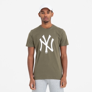 Camiseta New Era New York Yankees Team Logo Verdes | NBAGJ-8120
