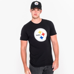 Camiseta New Era Pittsburgh Steelers Team Logo Negros | HYQXT-2793
