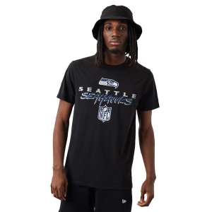 Camiseta New Era Seattle Seahawks NFL Script Negros | UBNEH-7501