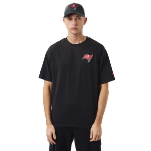 Camiseta New Era Tampa Bay Buccaneers NFL Logo Oversized Negros | NOIUZ-6594