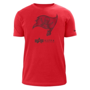 Camiseta New Era Tampa Bay Buccaneers X Alpha Industries Rojos | EAUBI-5196