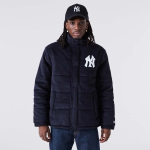 Chaquetas New Era New York Yankees MLB Cord Puffer Azules | ZSRIG-6875