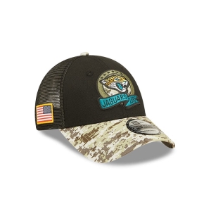 Gorras De Camionero New Era Jacksonville Jaguars NFL Salute To Service Gorras Negros | MKRCJ-0941