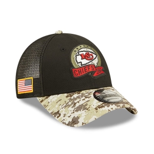 Gorras De Camionero New Era Kansas City Chiefs NFL Salute To Service Gorras Negros | KGCTV-9156