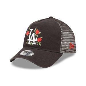 Gorras De Camionero New Era La Dodgers A-frame Gorras Negros | UJQAD-6159
