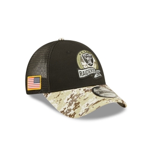 Gorras De Camionero New Era Las Vegas Raiders NFL Salute To Service Gorras Negros | CITHS-2583