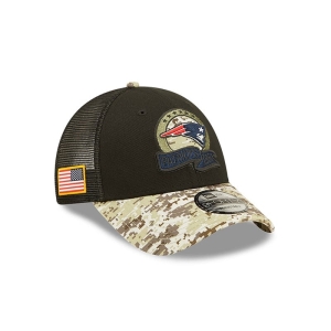 Gorras De Camionero New Era New England Patriots NFL Salute To Service Gorras Negros | XVRZD-7839