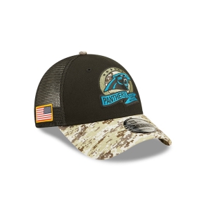Gorras De Camionero New Era Panthers NFL Salute To Service Gorras Negros | VGNFK-5801