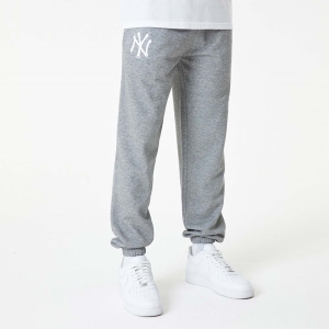 Pantalones Jogger New Era New York Yankees MLB League Essential Medium Grises | IJTCA-8019