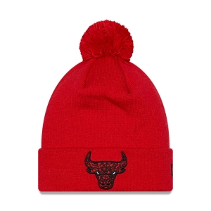 Prendas De Punto New Era Chicago Bulls Infill Bobble Beanie Gorras Rojos | UBQLG-5612
