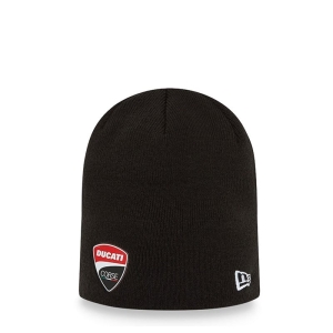 Prendas De Punto New Era Ducati Corse Rubber Logo Beanie Gorras Negros | SYWUC-0673