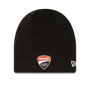 Prendas De Punto New Era Ducati Motor Corse Rubber Logo Beanie Gorras Negros | WKPBT-2519