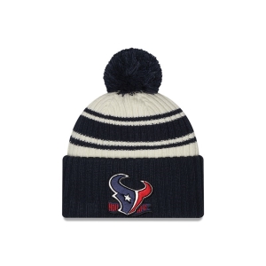 Prendas De Punto New Era Houston Texans NFL Sideline Beanie Gorras Azules | IRBDY-0236