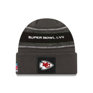 Prendas De Punto New Era Kansas City Chiefs Super Bowl Lvii Opening Night Cuff Beanie Gorras Grises | HKIQC-9341
