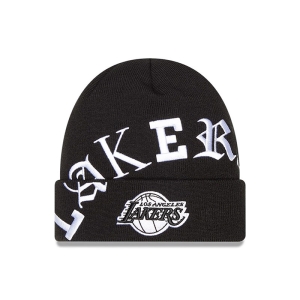 Prendas De Punto New Era La Lakers Blackletter Negros | HFJOC-8106