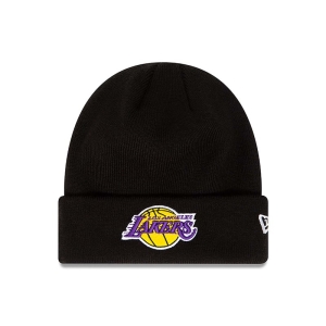 Prendas De Punto New Era La Lakers Essential Cuff Beanie Gorras Negros | STEPC-2951