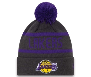 Prendas De Punto New Era La Lakers Jake Cuff Beanie Gorras Grises | DGNIL-1845