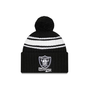 Prendas De Punto New Era Las Vegas Raiders NFL Sideline Beanie Gorras Negros | IVFYX-7542