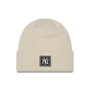 Prendas De Punto New Era New York Yankees Team Kids Beanie Gorras Creme | AMKVS-6420