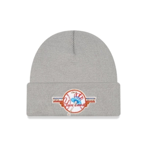 Prendas De Punto New Era New York Yankees Series Beanie Gorras Grises | BUGVP-1497