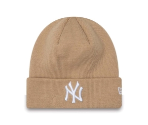 Prendas De Punto New Era New York Yankees League Essentials Cuff Beanie Gorras Marrom | DPZFW-4869