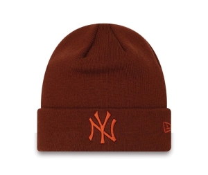 Prendas De Punto New Era New York Yankees League Essentials Cuff Beanie Gorras Marrom | LCZJA-8105