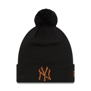 Prendas De Punto New Era New York Yankees Infill Bobble Beanie Gorras Negros | LIMZU-7143